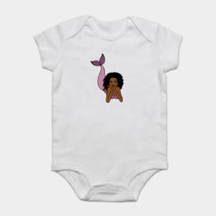 Afro Mermaid, African, Black Girl Magic Baby Bodysuit